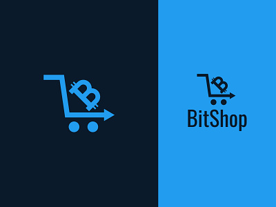 Bitcoin Logo, bit shop Logo , Crypto shop