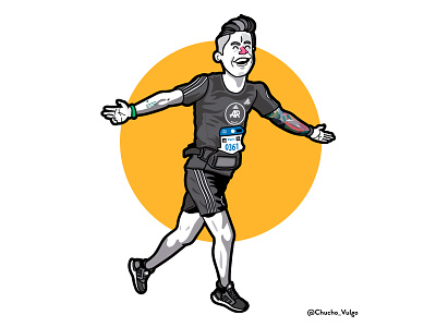 Runner adidas correr illustration illustrator run running running man running shoes sneaker sports tattoo