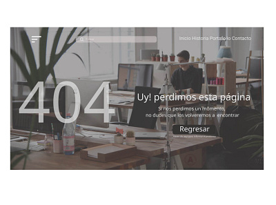 404 Page challenge #DailyUI 008 uidesign website