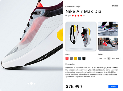 #challenge #dailyui012 E-Commerce Shop nike uidesign