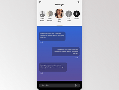 #challenge #dailyui013 Direct Messaging aplication ui ux uidesign