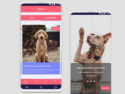 Aplicación "Mascota" app ui ui design ui ux uidesign