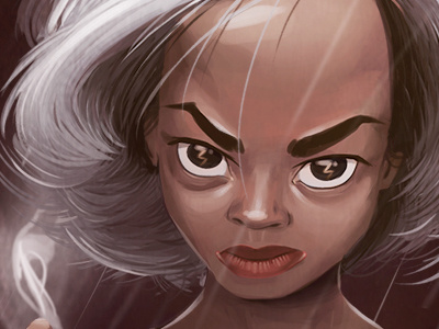 Child Storm digital illustration painting x men