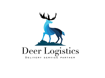 Deer Logistics art branding business design flat icon illustration illustrator logo vector