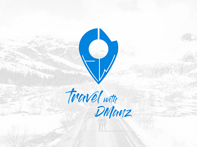 Travel with DManz Logo brand design brand designer brand identity branding brandmark design flat illustration logo logo design logo designer logo mark logodesign minimalist logo new zealand responsive design sri lanka vector