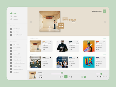 Music Platform album app music player playlist podcast redesign spotify ui ui design ux uxdesign webdesign