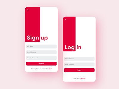 Login Sign up page concept by Kirtanya - Dezinx on Dribbble