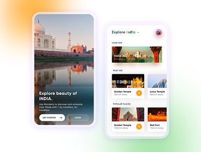 Trip Planner app Ui Desing dailyui dailyuichallenge design explore india map travel ui ui design uidesign uiux uxui