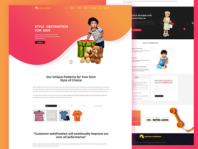 Naathan Creation website baby clothes dress for kids website kids dress kids website web design website design websites