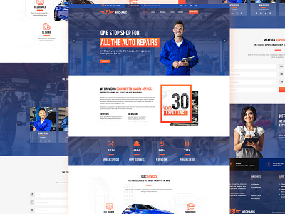 Mechanic Website mechanic website website concept website for mechanic website template