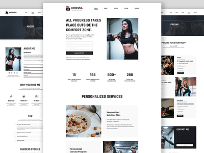 Fitness website Template