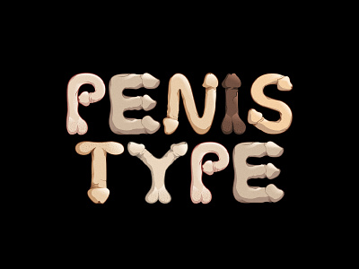 Penis Font Design