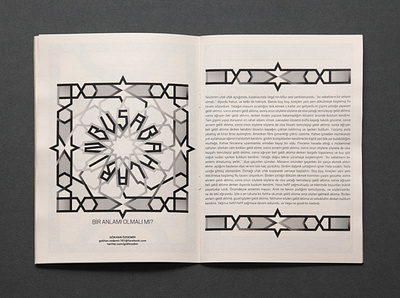 Seyyar Sesler 4 Fanzine editorial design fanzin fanzine font islamic art islamic design istanbul magazine poetic seyyar sesler turkish design type typography underground zine