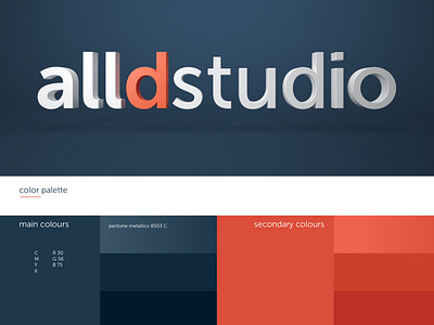 Alldstudio Branding 3d alldstudio brand branding branding design cgi color palette corporate design logo post production typography