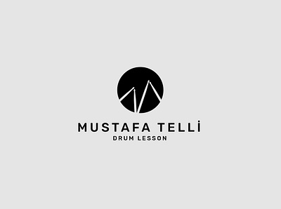 Drum Lesson Logo branding drum drummer drumstick istanbul lesson music musician turkey