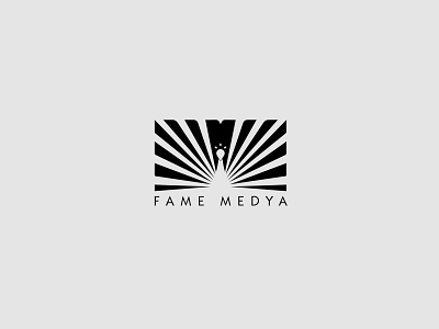 Fame Media / TV Logo amblem birds logo logo design logos media industry media logo peacock tv logo