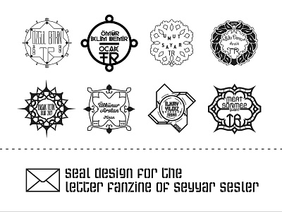 Postage Stamp / Seyyar Sesler 6 amblem icon icon set label letter logo postage stamp symbol