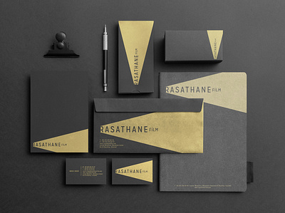 Rasathane Film brand identity branding documentary gold light logo logotype print