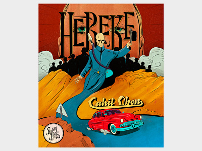 Anatolian Rock Revival Project anatolian rock cahit oben hereke illustration illustrations old car poster poster design psychedelic rocknroll skull turkey turkish rock