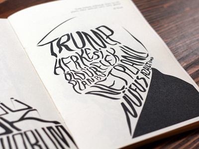 Seyyar Sesler 9 Fanzine design editorial design fanzine graphic design illustration poster trump type typography underground