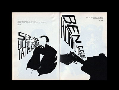Seyyar Sesler 9 Fanzine design dostoevsky editorial design fanzine graphic design illustration magazine pistol poster type typography underground
