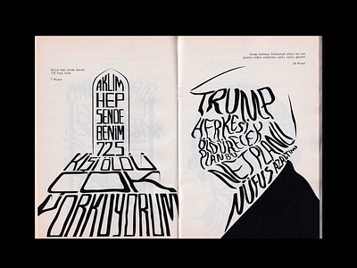 Seyyar Sesler 9 Fanzine covid donaldtrump editorial design fanzine illustration istanbul poster trump type typography underground usa