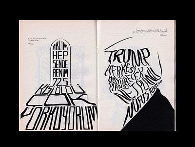 Seyyar Sesler 9 Fanzine covid donaldtrump editorial design fanzine illustration istanbul poster trump type typography underground usa