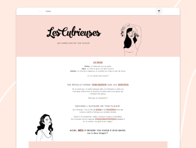 Les Culrieuses branding design illustration landing page ui design ux design