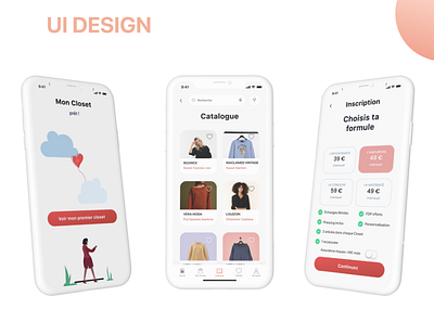 Le Closet - UI Design checkout dailyui design landing page ux