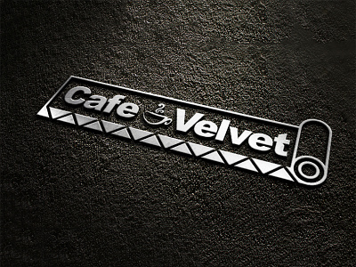 Logo for cafe "Velvet" black black and white cafe cafe velvet design good good design graphic graphic design logo logo design logotype minimalism popular style style to design velvet white