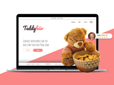 Teddybear Platform landingpage teddy teddy bear teddybear webdesign webflow