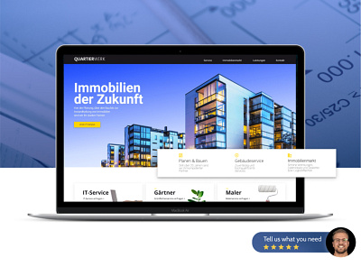 Real Estate Webdesign design handwerker immobilien landingpage plattform real estate realestate webdesign