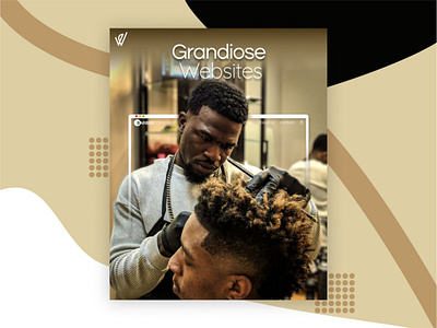 Social Media Ad ad design ads barber barber shop hair salon landingpage social media ad webdesign