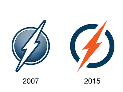 Blitz Media Design old vs new blitz media design lightning bolt logo
