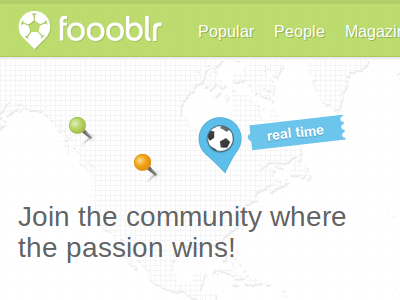 Foooblr web app logo texture ui web web design