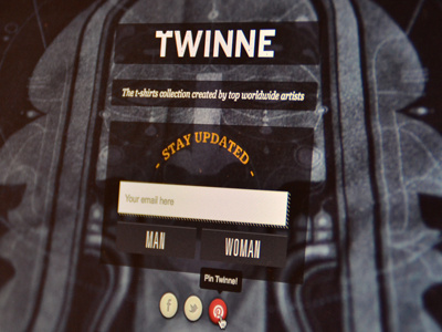 New Twinne coming soon page buttons coming soon icons social ui web web design website