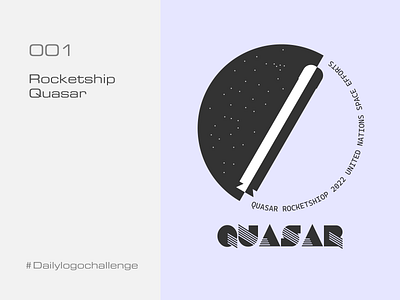 Quasar Rocketship D1 branding graphic design logo