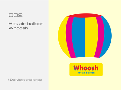 Whoosh hot air balloon D2 abstract branding graphic design logo