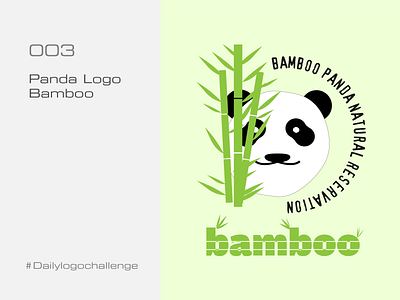 Bamboo Panda D3 illustration logo natural panda reservation