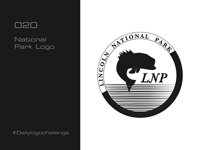 Lincoln National Park Logo D20 abstract american branding fish geographic illustration logo national old style silver vector