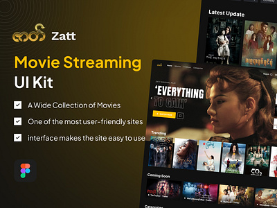 Zatt Movie Streaming UI Kit