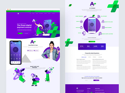 A+Wallet Website UI