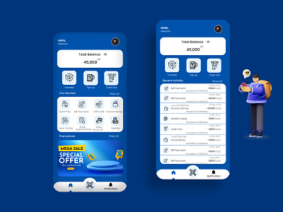 Mobile Wallet UI Concept bank illustration mobile myanmar ui uiux design wallet