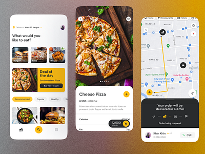 Pizza Order App UI Design