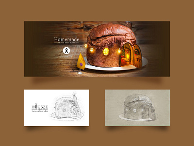 Housze - Homemade bread bakery 2015 branding design logo owner