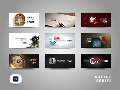 Trading Series branding design illustration photoshop