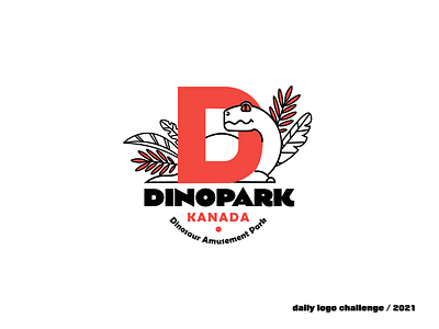 dinopark logo dailylogochallenge dailylogodesign dinopark logo dinosaur logo logo design logotype