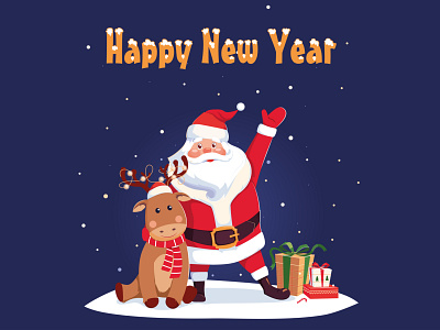 Santa 2021 character christmas design greeting card happy new year illustration merry xmas merrychristmas new years santa santa claus vector