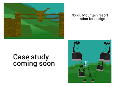 Obudu mountain resort illustration