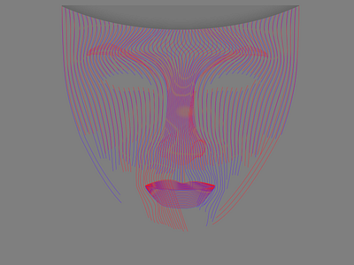 The Face art design flat illustration illustrator vector web